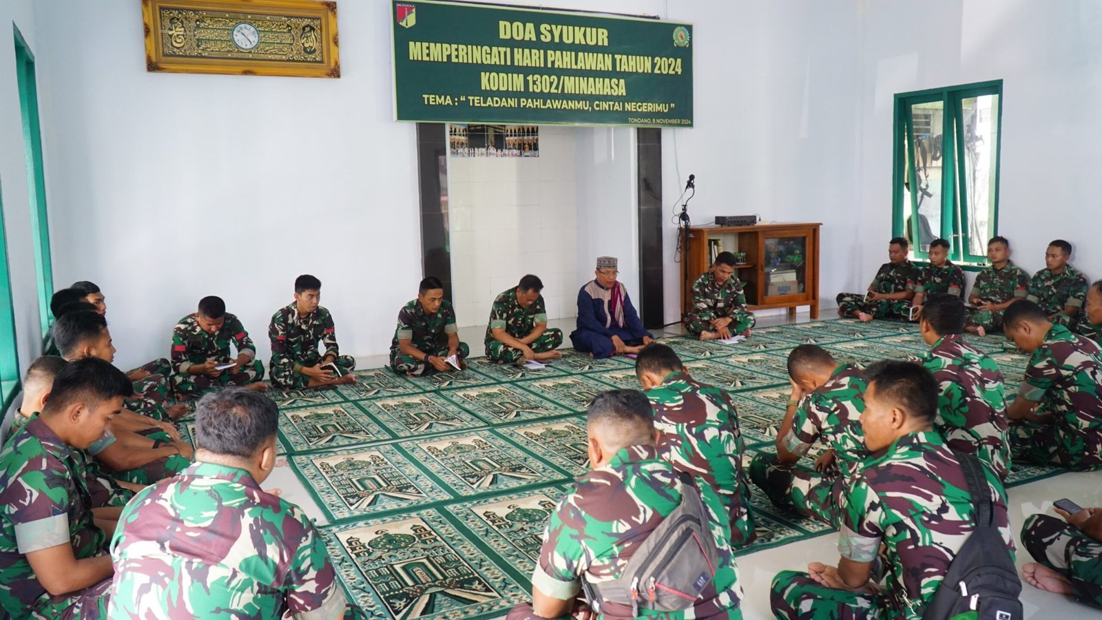 Kodim 1302/Minahasa Gelar Do’a Bersama Dalam Rangka Memperingati Hari Pahlawan