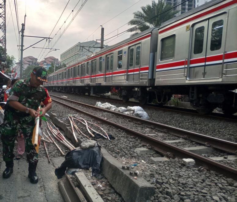 Koramil 05/TA Laksanakan Kegiatan Binter Di Wilayah Tanah Abang