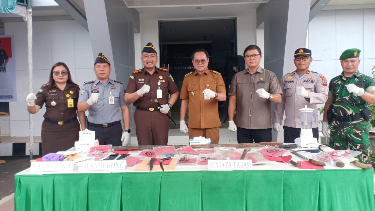 Pemusnahan Barang Bukti Tindak Pidana Umum di Hadiri Lettu Inf Farisnop Ompoeo