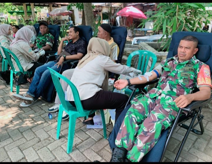 Kegiatan Donor Darah Anggota Kodim 1614/Dompu di Taman Kota Dompu Berlangsung Aman dan Lancar