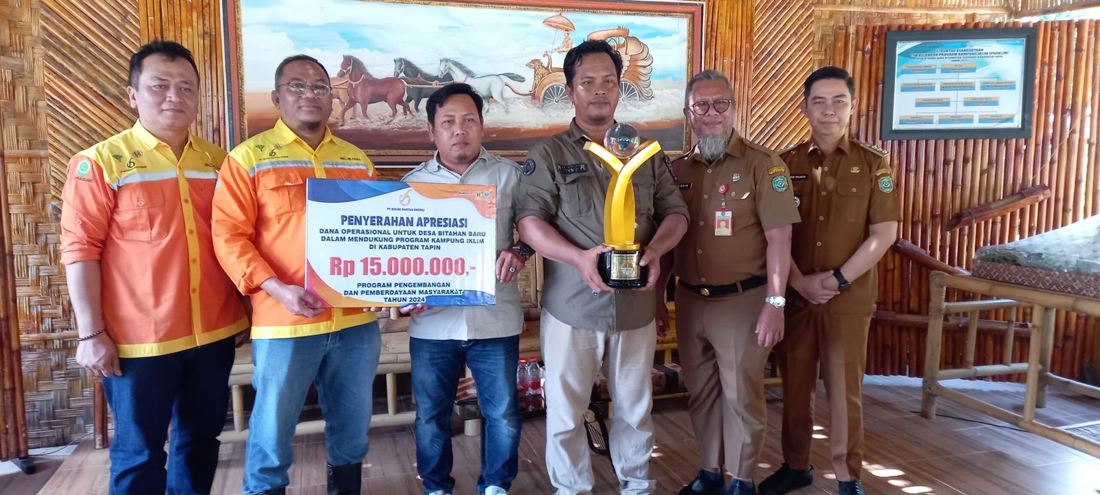 Berkat Dukungan PT BRE, Desa Bitahan Baru Dapat Proklim Lestari
