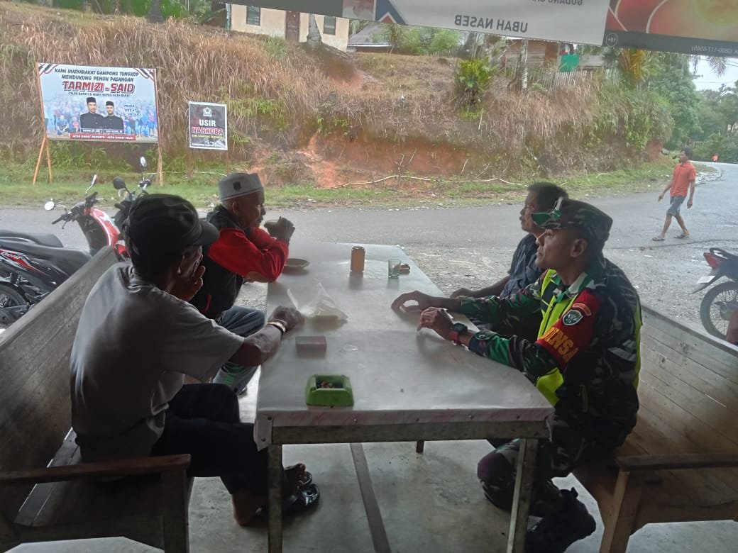 Demi Menjalin Hubungan Baik,Babinsa Koramil 01/Sungaimas Rutin Laksanakan Komsos Bersama Warga Binaan