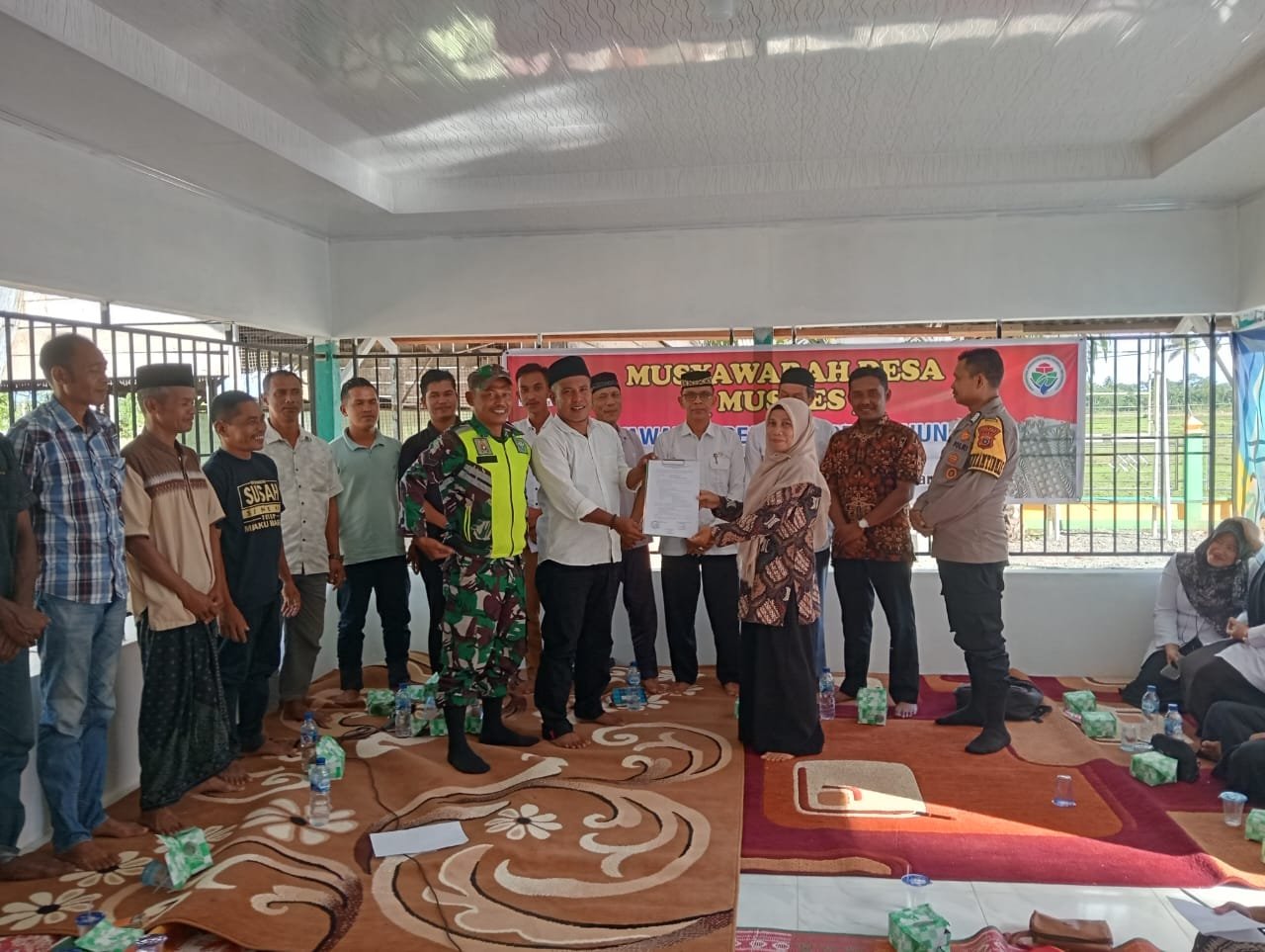 Babinsa Hadiri Musdes Dalam Rangka Rencana Kerja Pemerintah (RKPDES)