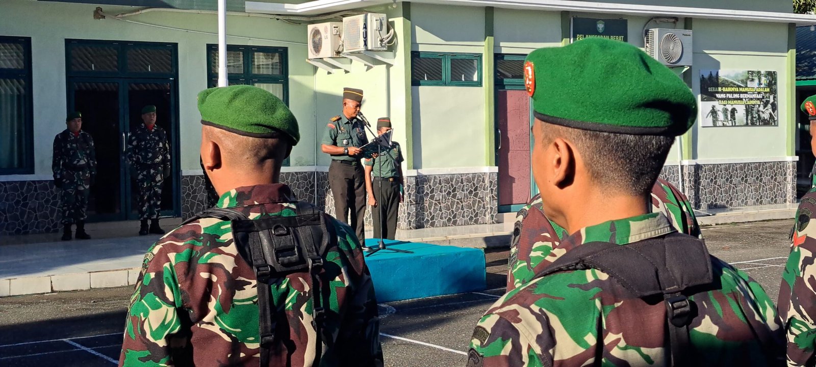 Tegas Dan Lugas Ws. Kasdim 0105/Abar Bacakan Amanat KASAD Pada Upacara Bendera Merah Putih 17 – an