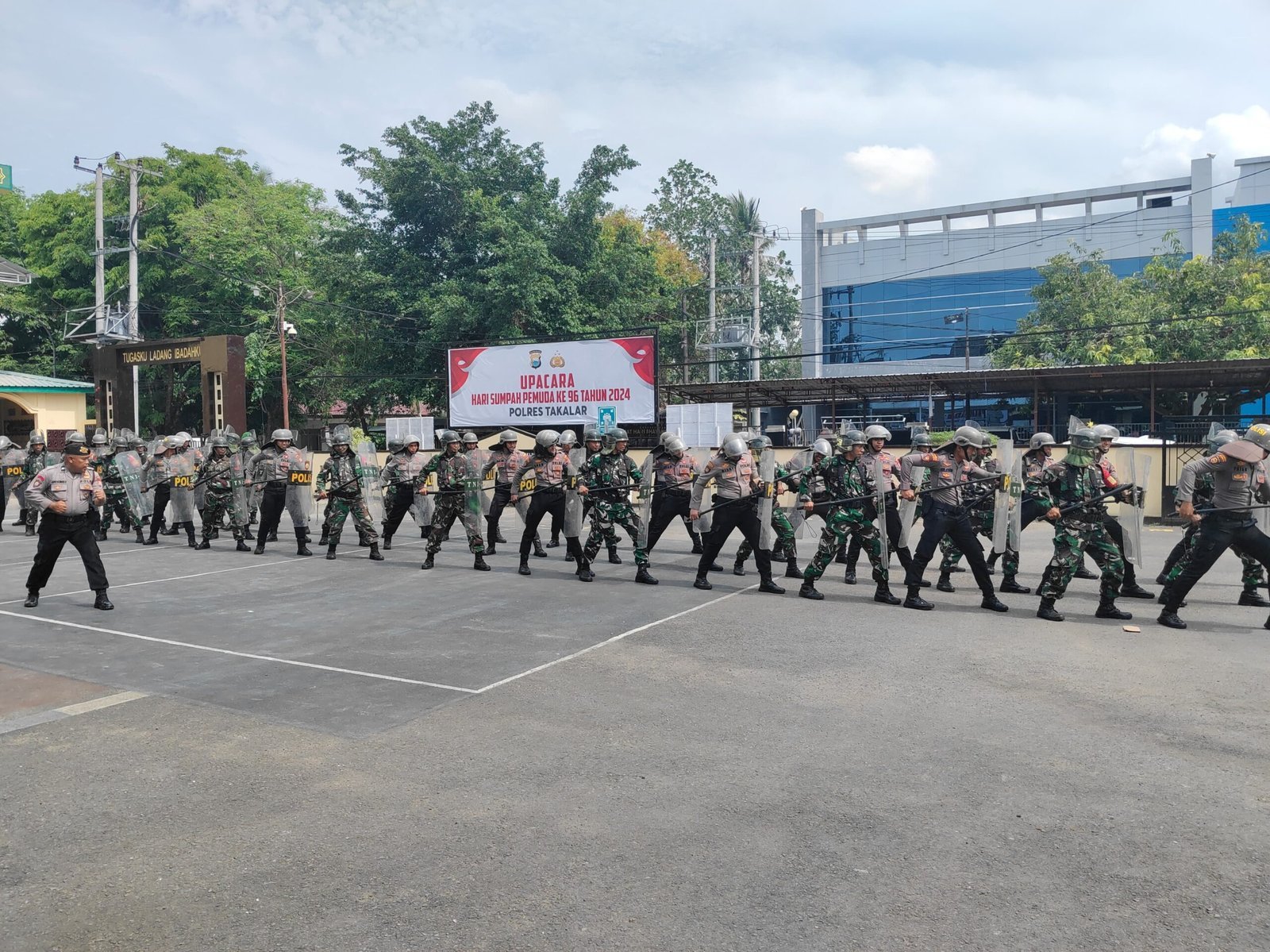 Hadapi Pilkada Serentak Tahun 2024, Kodim 1426 Takalar Bersama Polres Takalar Gelar Latihan PHH