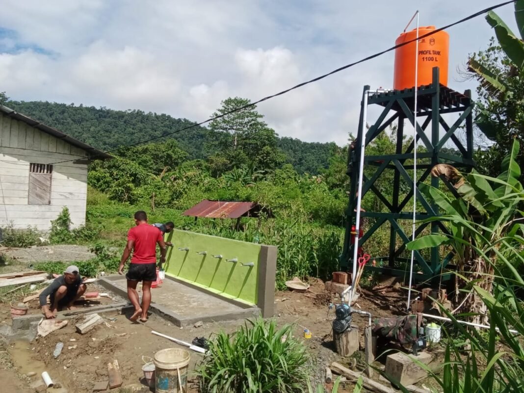 H-7 Penutupan TMMD ke-125 Kodim 1705/Nabire, Sasaran Fisik Capai Tahap Finishing