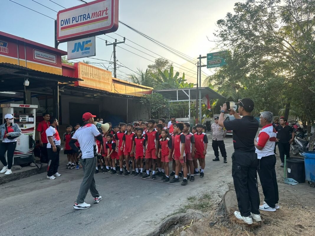 Porseni Bergulir, Babinsa Lembongan Gelar Pengamanan Wujud Dukungan