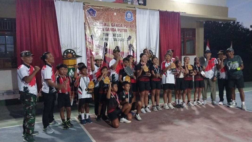 TNI Dan Polri Di Lembongan Amankan Lomba Pickle Ball