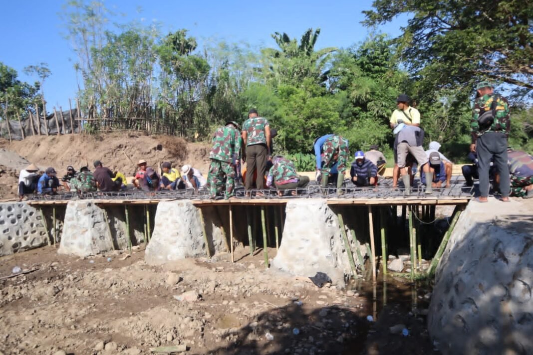 Jembatan Limpas TMMD 125 Kodim Sumbawa Siap Dongkrak Ekonomi Petani Kalabeso