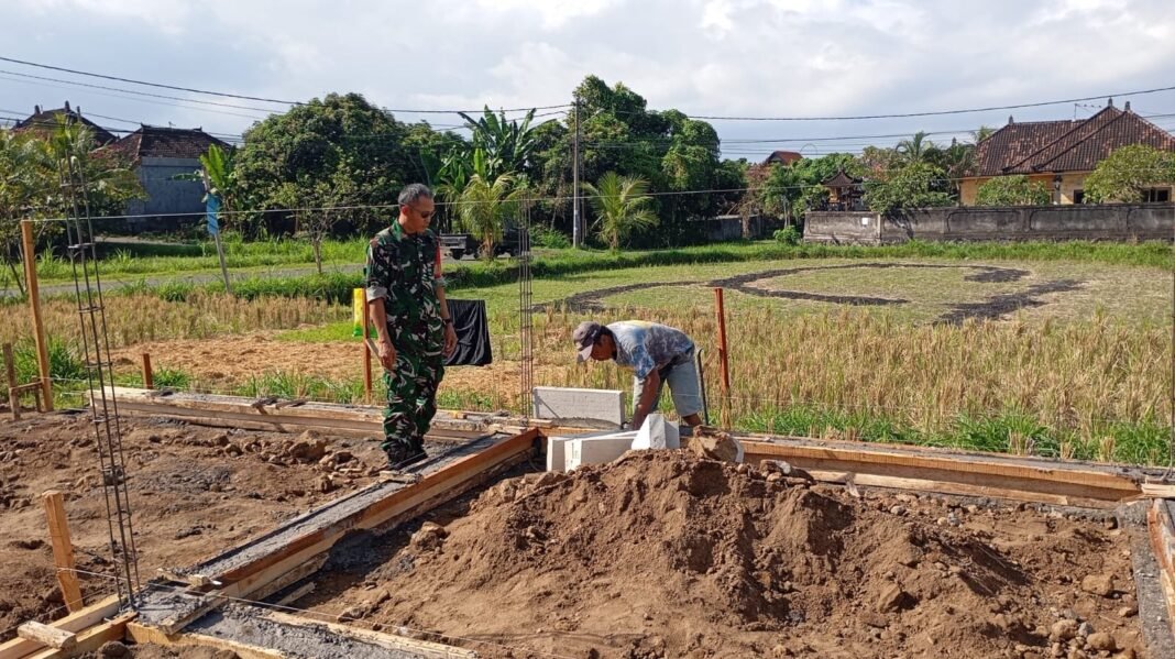 Beri Motivasi Dan Utamakan Kualitas, Serka Gusti Armawan Cek Pembangunan SPPG Dapur MBG