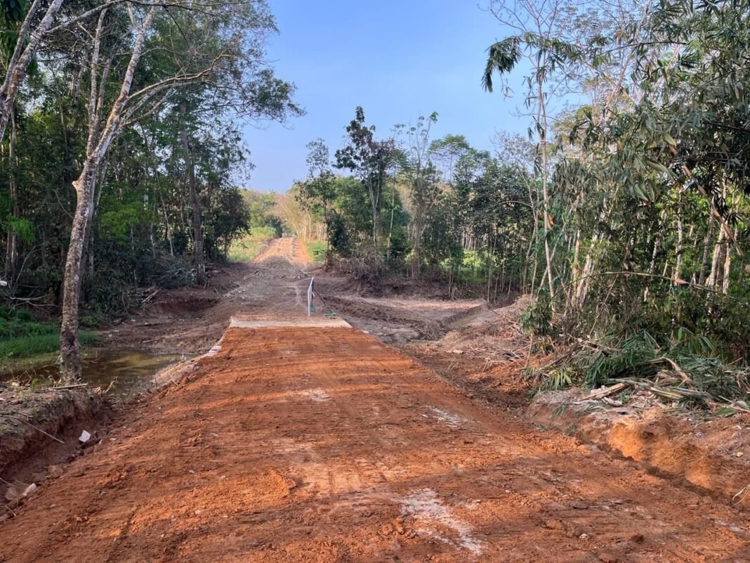 Jembatan Titik Kedua TMMD ke-125 di Tulang Bawang Rampung 100 Persen