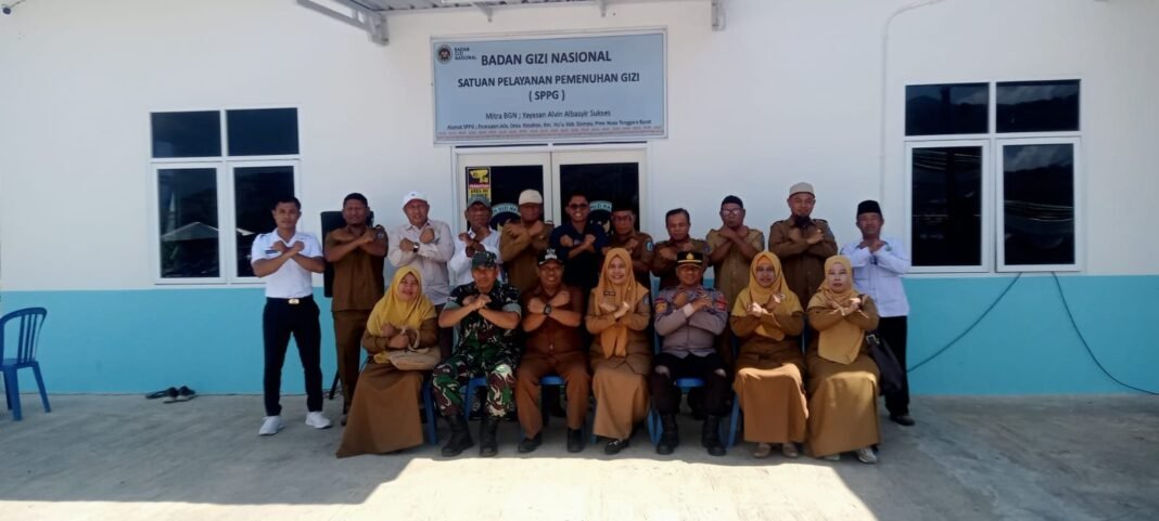 Sinergi TNI-Polri, Program Bergizi Gratis Perdana Dompu Lancar
