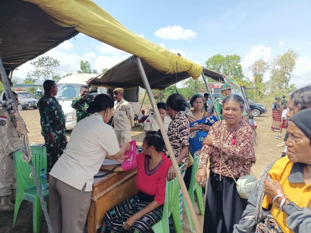 Pemeriksaan Kesehatan Gratis Warnai Penutupan TMMD 125 Kodim Belu