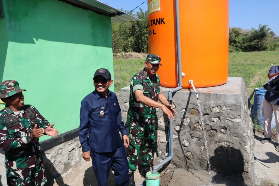 Dansatgas TMMD 125 Dampingi Danrem dan Wakil Bupati Resmikan Fasilitas TMMD di Kalabeso