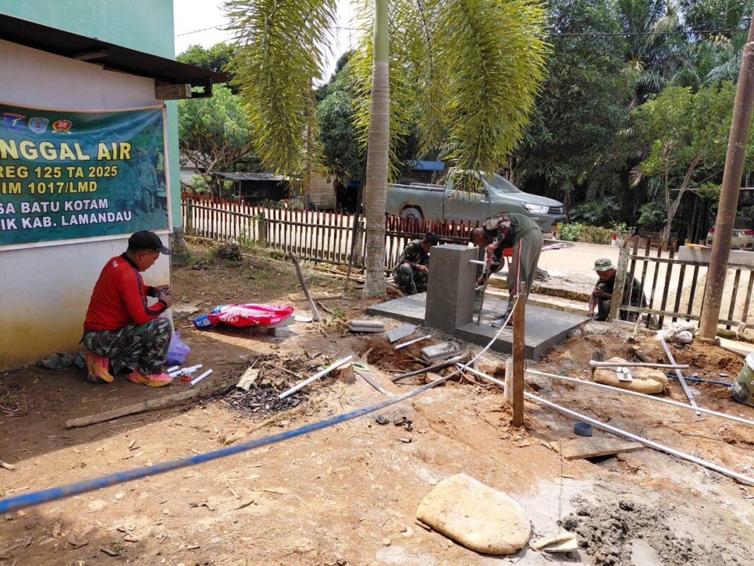 Lima Sumur Bor TMMD Reguler Ke-125 Kodim 1017/Lmd Rampung 100 Persen
