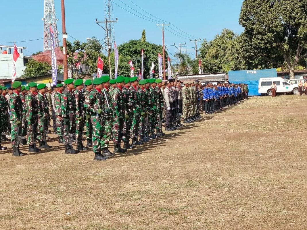 Kodim 1624/Flotim Bersama Forkopimda Gelar Upacara HUT Ke-80 RI di Flores Timur