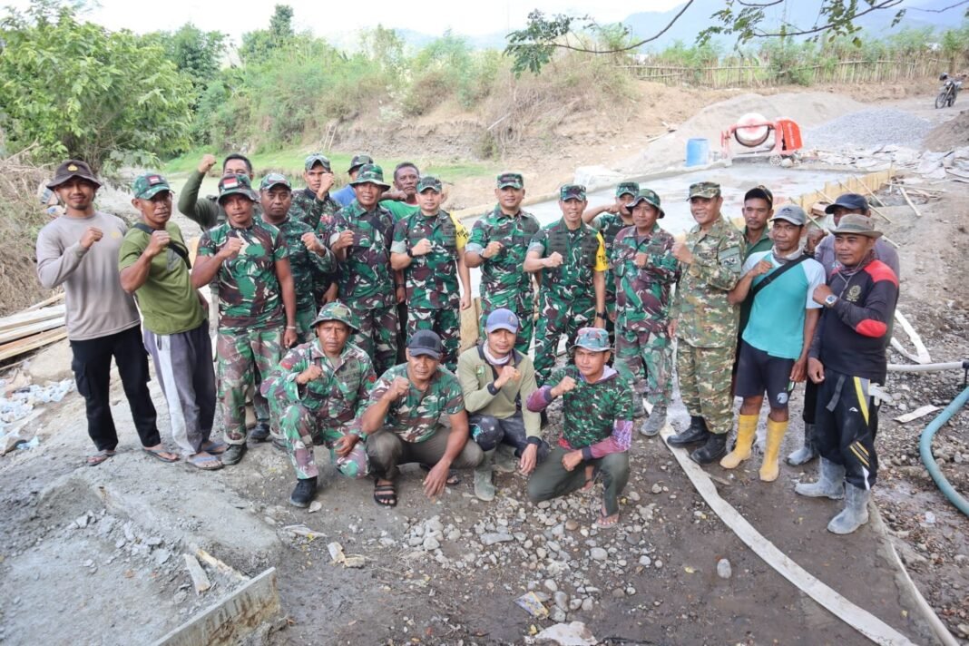 Tim Wasev Tinjau Pembangunan TMMD ke-125 Kodim Sumbawa di Desa Kalabeso