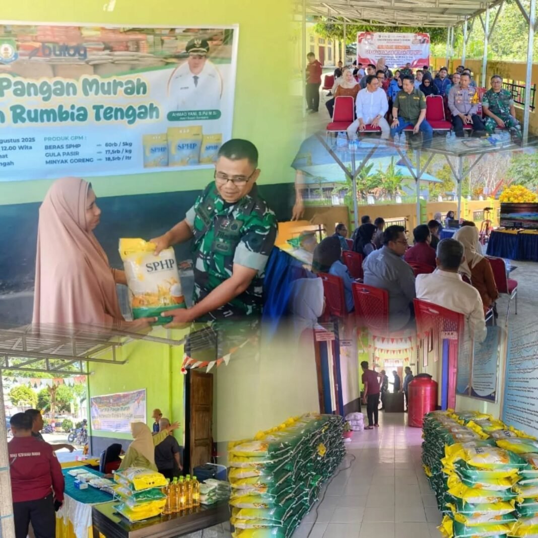 Kodim 1431/Bombana Dukung Gerakan Pangan Murah Serentak di Kabupaten Bombana