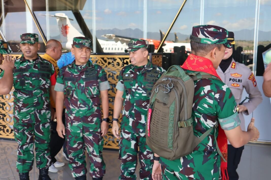TMMD 125 Kodim 1607/Sumbawa Sambut Kehadiran Asops KASAD di Bumi Samawa