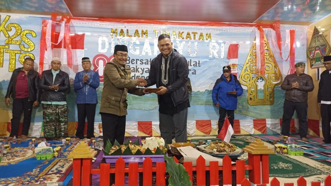 Dandim 1621/TTS Berharap, Acara Malam Tirakatan/Renungan Suci HUT RI Ke 80 Mengingat Kembali Perjuangan Para Pahlawan