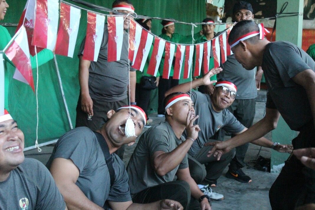Kodim Tabanan Meriahkan HUT RI ke-80 dengan Lomba Tradisional Penuh Tawa