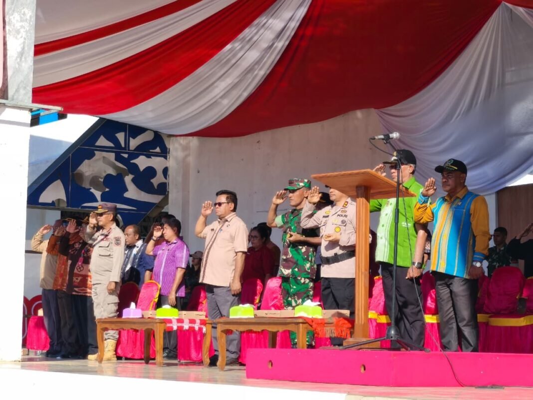 Dandim 1613 Ikuti Gladi Bersih HUT RI ke-80 di Lapangan Manda Elu