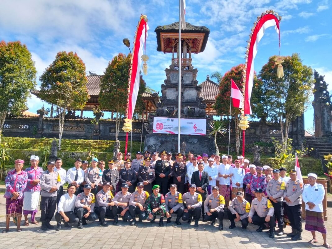 Tingkatkan Persatuan, Kecamatan Kintamani Gelar Upacara Peringatan HUT RI ke-80 dengan Meriah