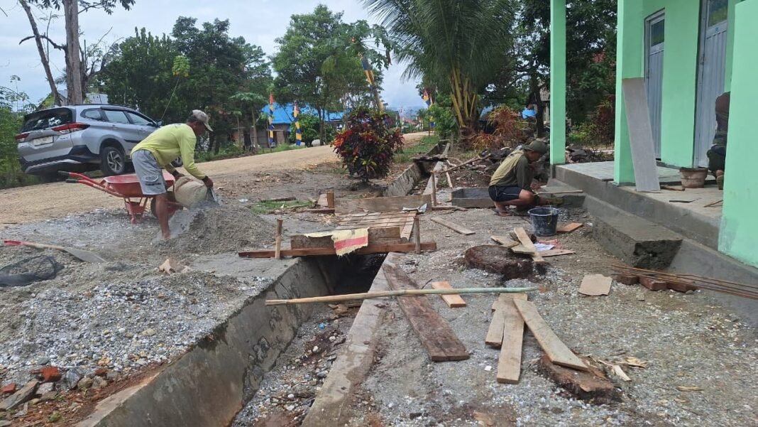 Satgas TMMD 125 Kodim 1417/Kendari Bangun Jembatan Mini untuk Permudah Akses Warga ke MCK