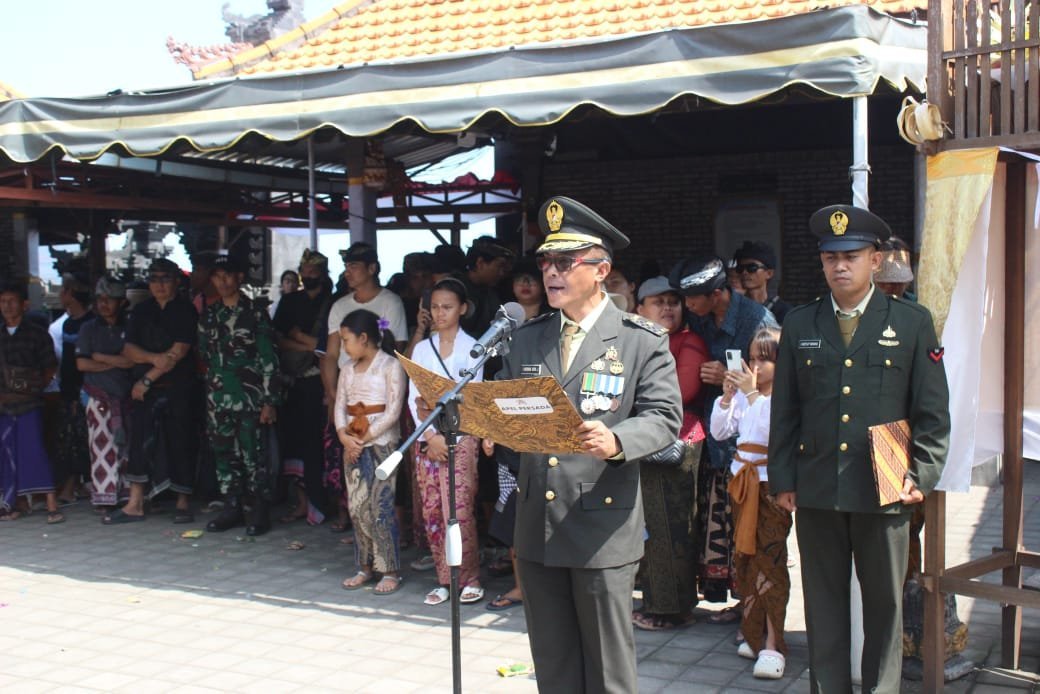 Penghormatan Terakhir, Kasdim Tabanan Pimpin Prosesi Upacara Perabuan Militer