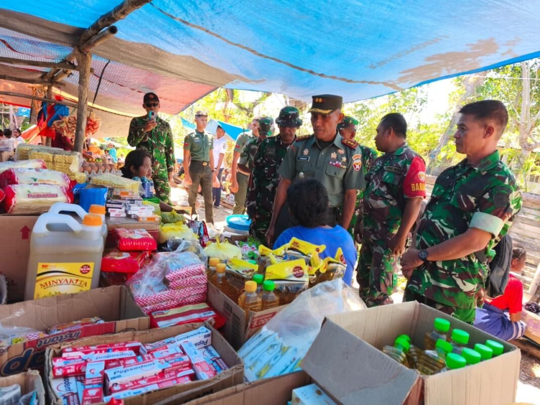 Pengecekan Harga Sembako, Dandim 1613/Sumba Barat Sambangi Pasar Kabukarudi