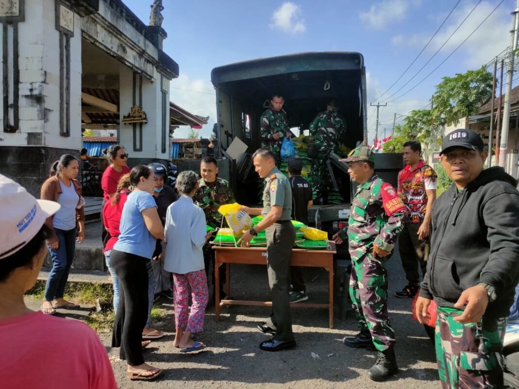 Kodim Tabanan Gandeng Perum Bulog Gencarkan Program Beras Murah SPHP