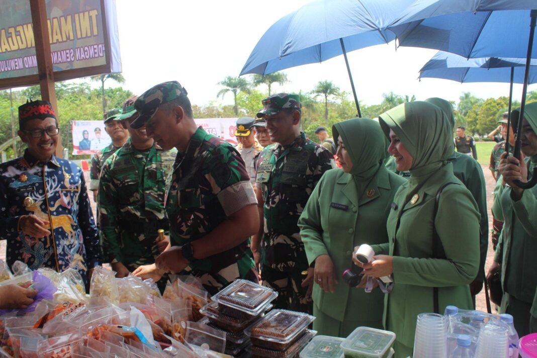 Kasdam XII/Tanjungpura Tutup TMMD Reguler ke-125 Kodim 1017/Lmd, Rangkaian Baksos Meriahkan Acara