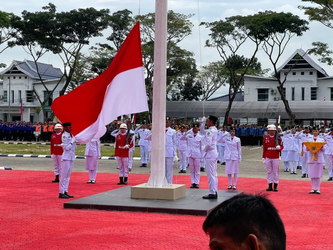 Upacara Kemerdekaan RI ke-80 di Sidrap Berlangsung Khidmat, Paskibraka Sukses Kibarkan Sang Saka