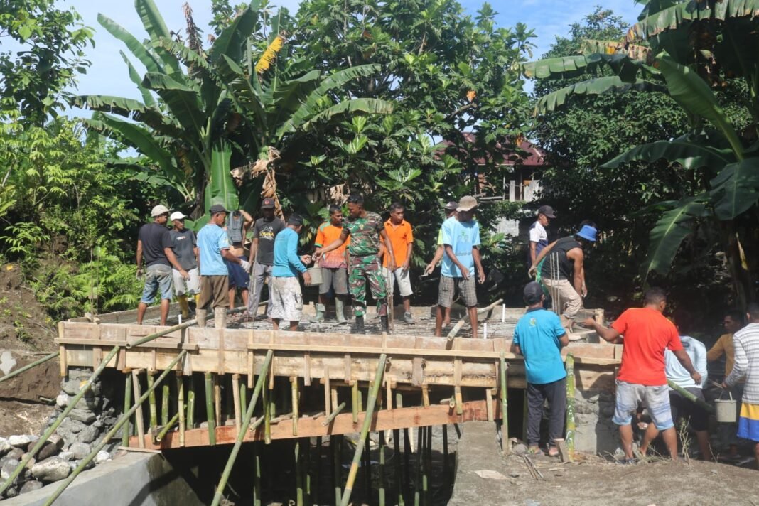 Jembatan untuk Pemakaman Desa Bombawa Dibangun untuk Menghemat Waktu dan Tenaga