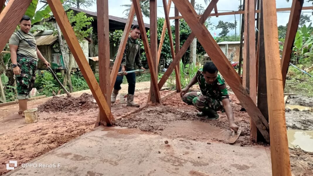 TMMD 125 Berlanjut: Rangka Ulin Siap Mendukung Penampungan Air Suka Rahmat
