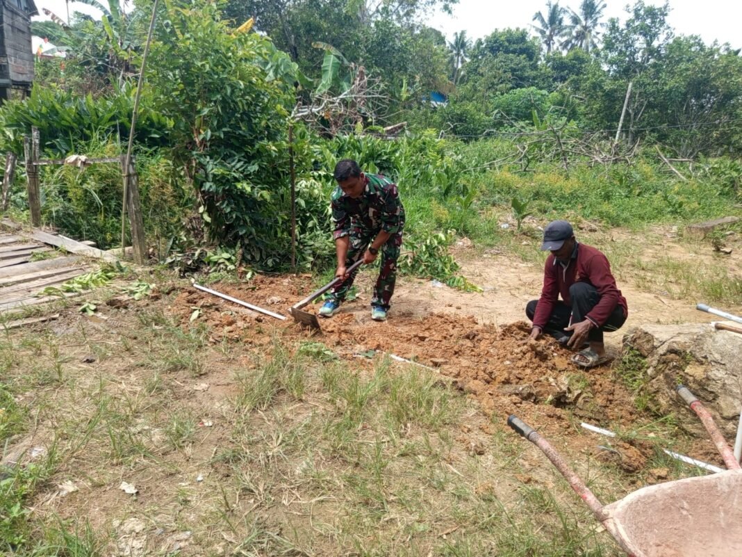 Satgas TMMD Ke-125 Kodim 0909/Kutai Timur: Perhitungan Matang dalam Setiap Sambungan Pipa Air Bersih