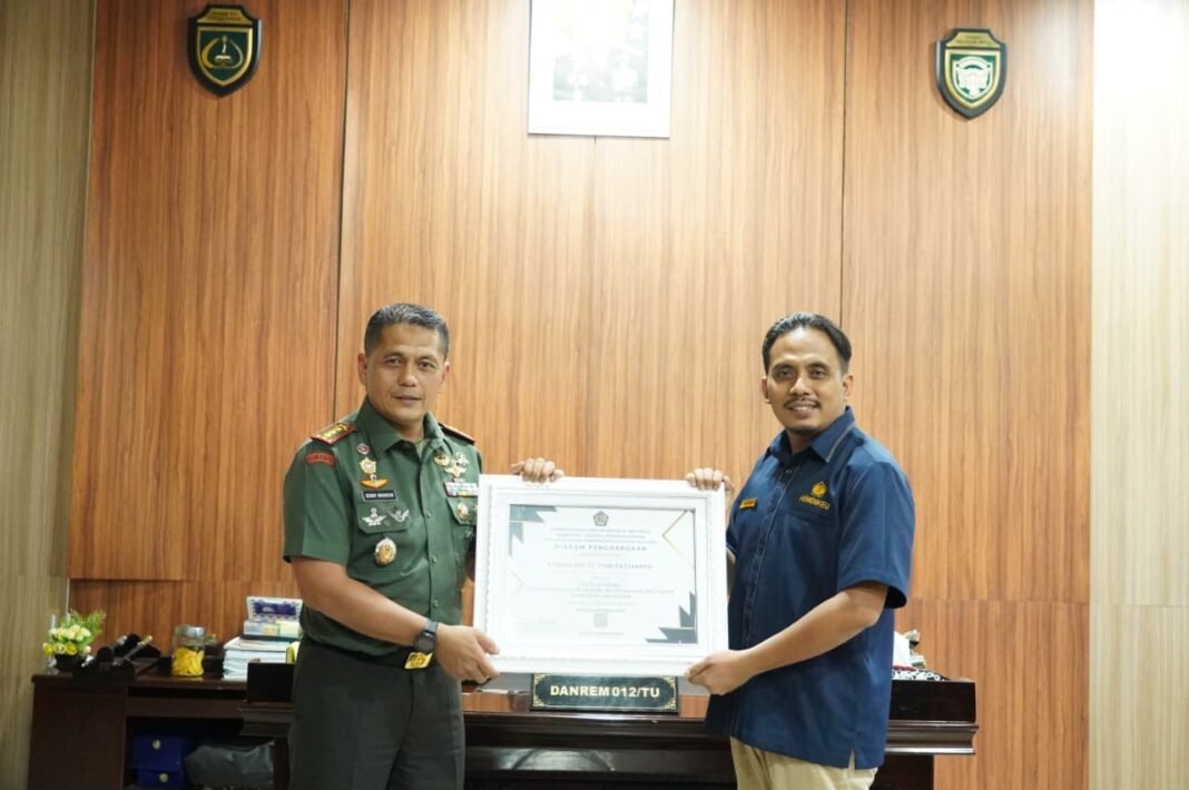 Korem 012/TU Buktikan Kinerja Cemerlang, Terima Apresiasi dari KPPN Meulaboh