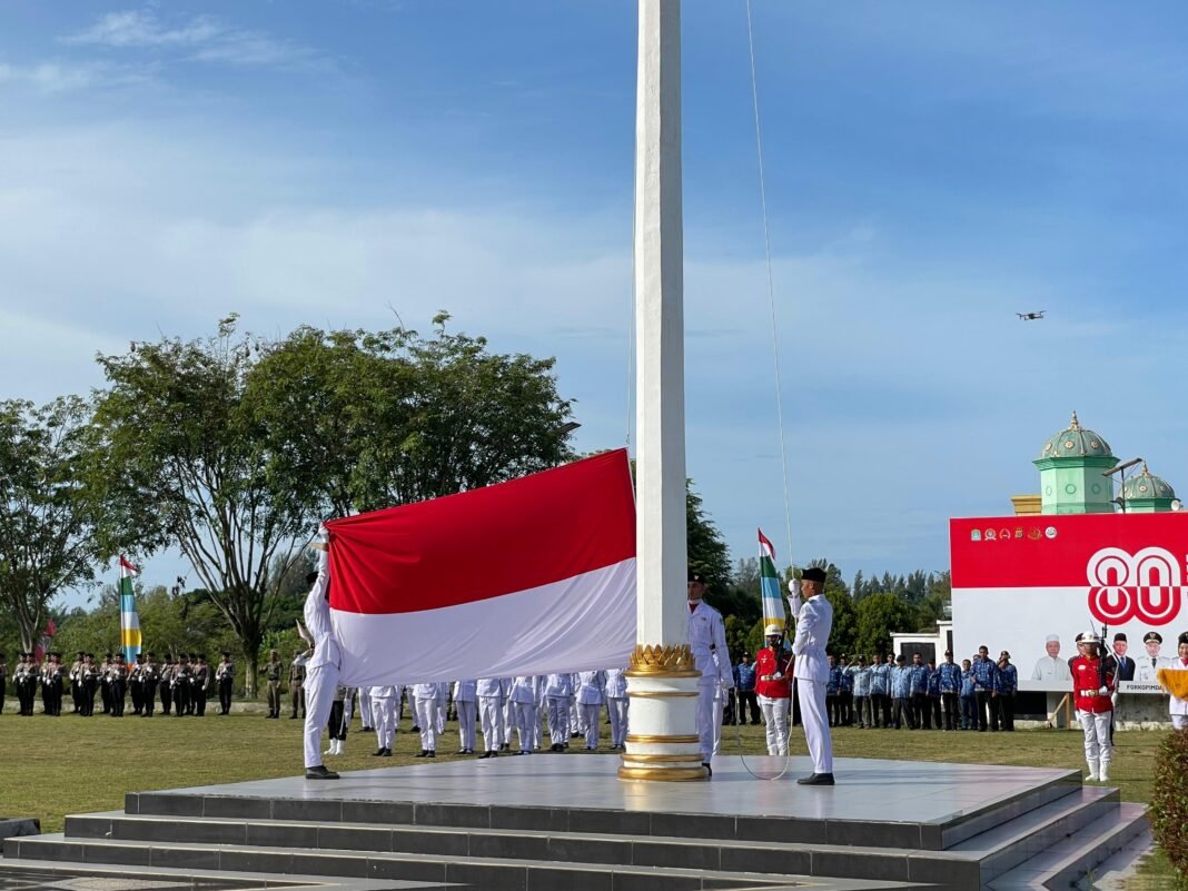 HUT RI ke-80 di Aceh Jaya: Upacara Bendera Berlangsung Tertib dan Penuh Semangat