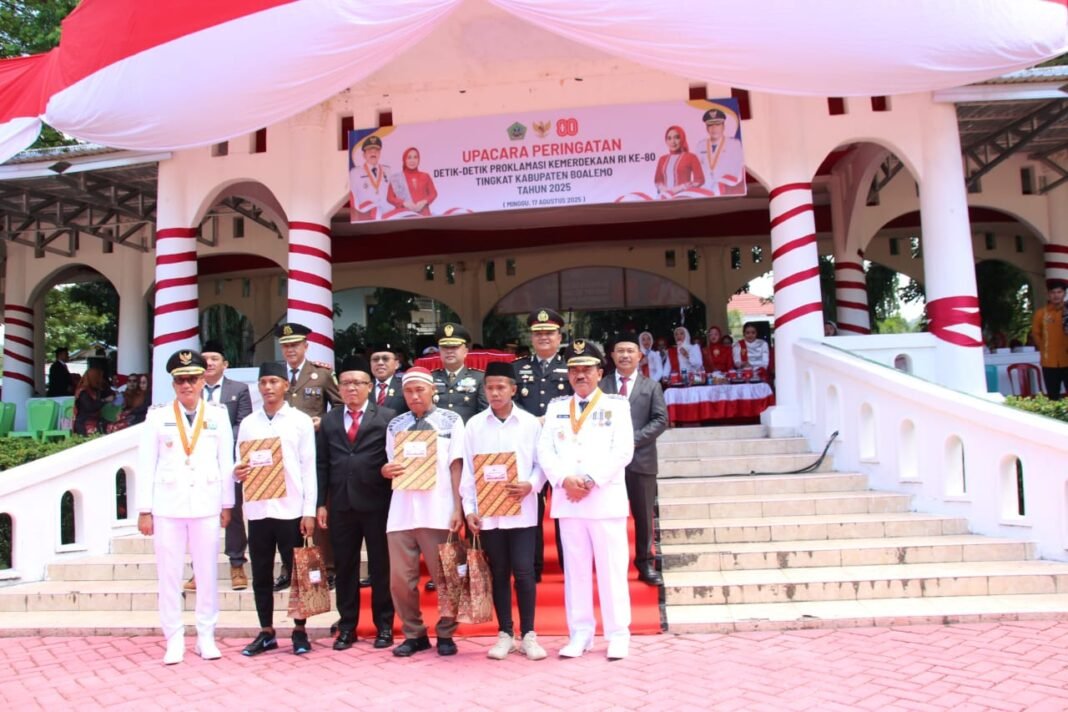 Upacara Bendera HUT RI ke-80 di Boalemo: Berlangsung Aman dan Lancar