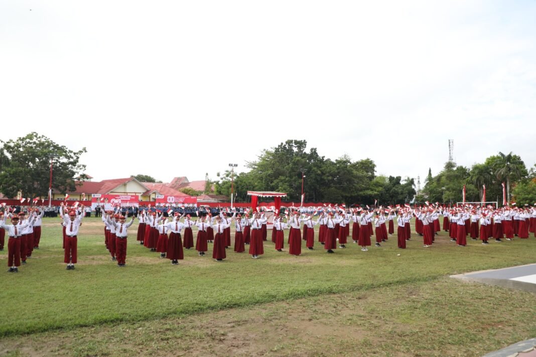 Anak-anak SD Tunjukkan Semangat Kemerdekaan dengan Joget Komando di HUT RI ke-80