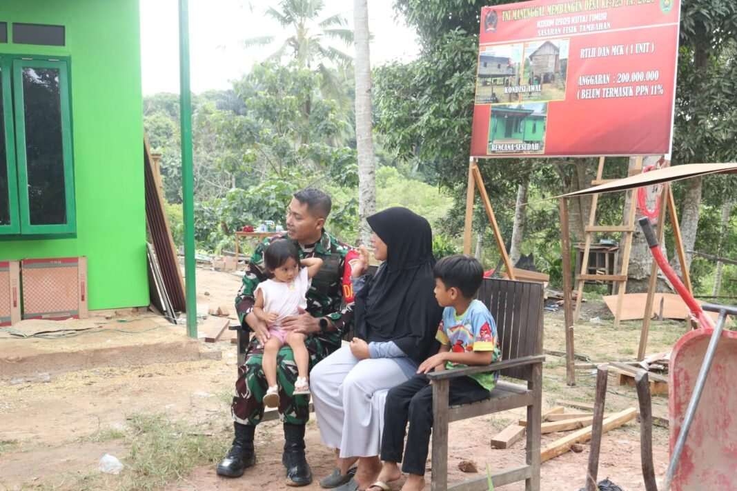 Kodim 0909/Kutim Melalui TMMD Ke-125: Beri Kehidupan Baru untuk Rumah Rahman