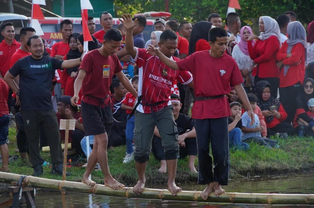 HUT ke-80 RI, Korem 012/TU Perkuat Kebersamaan Lewat Lomba Keluarga