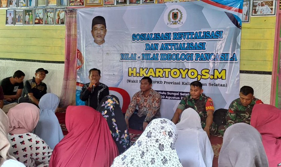 Sosialisasi Revitalisasi dan Aktualisasi di Desa Tanah Bangkang di Momen Peringatan HUT RI ke-80