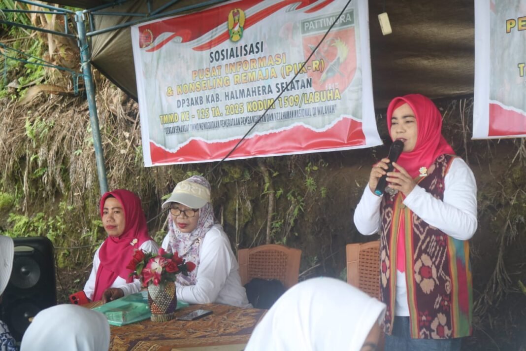 Penyuluhan PIK Remaja dalam TMMD Kodim 1509/Labuha: Membangun Generasi Berencana