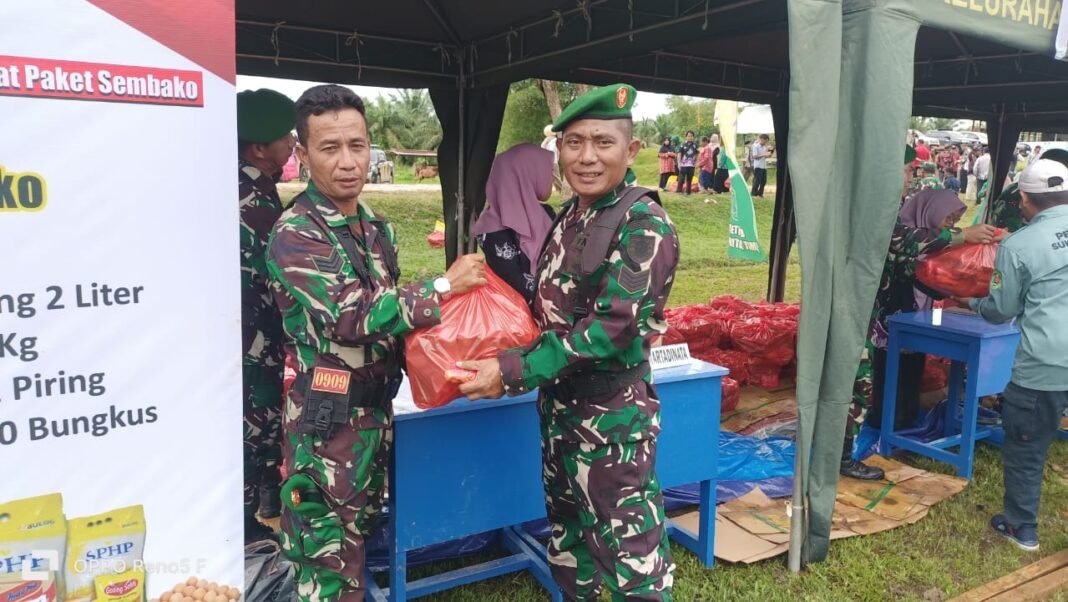 Warga Kutai Timur Sambut Antusias Bazar Murah di Penutupan TMMD Ke-125