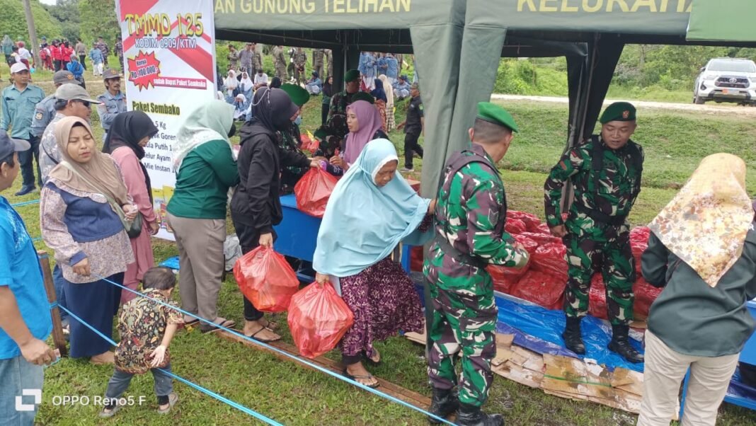 Sukses TMMD Ke-125, Kutai Timur Dapat Bazar Murah