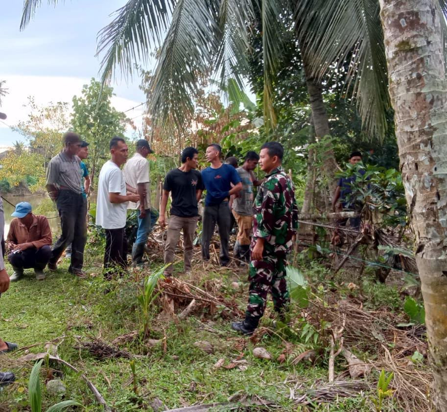 Koramil 03 Kaway XVI Berikan Edukasi tentang Bahaya Karhutla kepada Masyarakat Desa Binaannya