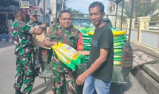Kegiatan Pasar Pangan Beras Murah, Bukti Komitmen TNI dalam Mendukung Ketahanan Pangan