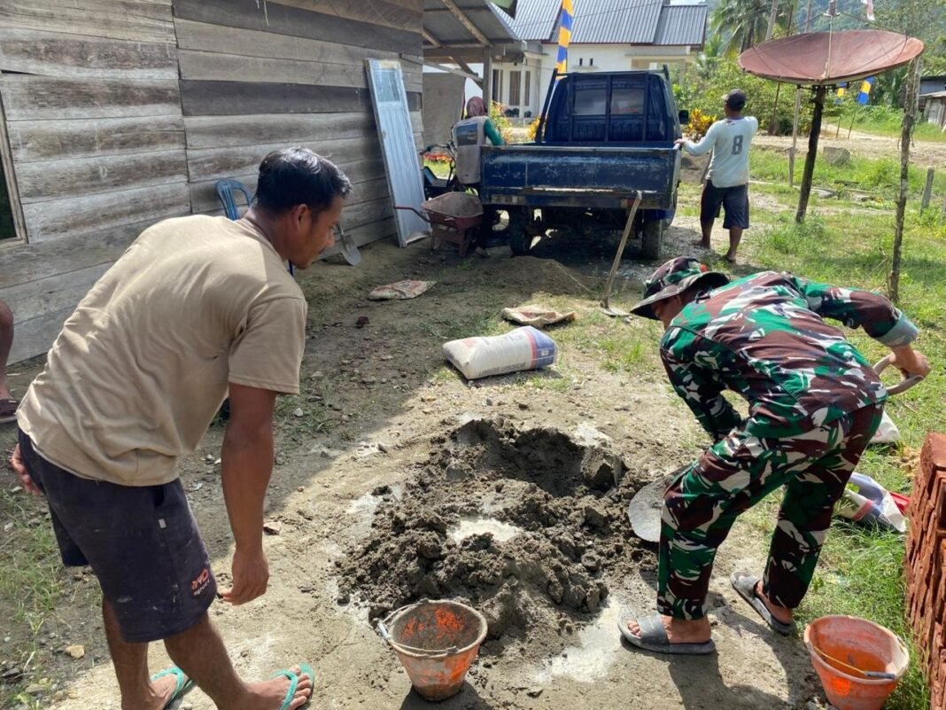TMMD 125 Kodim 1417/Kendari, Aksi Nyata Prajurit Sentuh Hati Warga Desa Nekudu