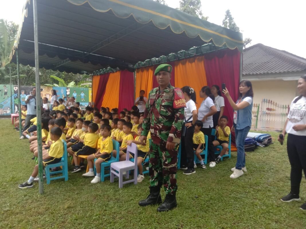 Didampingi Aparat Babinsa, MPLS SMP Tegal Jaya Denpasar Di TK Santo Yusup Klungkung Diwarnai Berbagai Kegiatan
